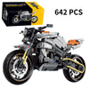 1:8 586PCS High-tech Classic Motorcycle Building Model Blocks Motor City Racer Bricks Toys for Boys Childrens Halloween Gifts