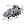 WW2 US German soldiers Figure vehicle Military Building Blocks Tank Armored Car Truck Gun Accessories Army Bricks Toy Kids M087