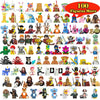 Kids Toys 100 More Random Mini Action Figures Building Blocks Cartoon Characters Toys For Birthdays Christmas Gifts For Girls