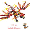 New Phantom Ninja Dragon Ship Model Building Blocks Sodiers Figures Boat Bricks MOC Creative Expert Kids Toys for Boys Children