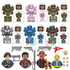 Kids Toys T60 Power Armor Building Blocks MOC Iron Armor Soldiers Mini Action Figures Toys For Kids Birthdays Gifts