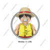 Hot Toys X0357 New Building Blocks Monkey D Luffy Roronoa Zoro Sanji Sabo Silvers Rayleigh Luffy Zoro Mini Doll Anime Figure Toy