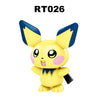 RT026-036 Pokemon Pikachu Pet Elf Cartoon Series ABS Plastic Accessories Building Blocks Figures For Children Collection Toys