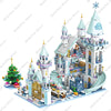 Frozen Arendale Castle Anna Elsa House Party Building Blocks Kit Bricks Cartoon Dolls Movie Model Kids Girl Toys Christmas Gifts