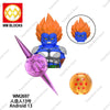 WM2677 2678 Cartoon Dragon Ball Mini Action Figure Doll Building Blocks Anime Characters Goku Super Saiya Birusu Model Toy Gifts