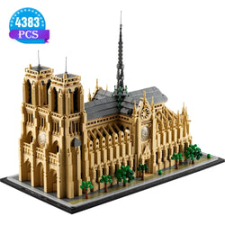 Notre-Dame de Paris Architectural Model Kit 21061 Collectible Building blocks Set for Adults Gift Idea for Lovers of History