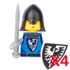 Medieval War Castle Militia American Civil War Soldiers Building Block Figure Soldier Weapon Infantry Knight Blacksmith Toy K147