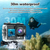 Action Camera 5K 4K60FPS EIS Wi-Fi Dual Screen 170D 2.0 Inch Touch Screen 30M Waterproof Sport Camera With Remote Control