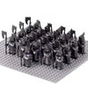 21pcs Medieval Dwarf Warrior Elves Knights lotr and Uruk-hai Orc Rohan Elves Warriors Sodier figures Building Brick Blocks Toys