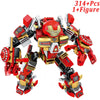 Superheroes Avengers Iron Man Hulkbuster Steel Mecha Action Figures Building Blocks Classic Movie Model Bricks Toys For Kid Gift