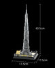 555PCS The Burj Khalifa Tower Of Dubai Building Blocks World Famous Architecture Bricks City Street View Toys Gifts For Children