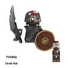 TV6410 MOC Medieval Knight Soldier Bricks Warrior Orc Armor Helmet Shield Mini Action Figures Building Blocks Kids Toys