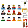 City Characters Action Figures Building Blocks Policeman Teacher Fireman Occupation Mini Figurine Dolls Bricks Set Children Toys