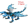 New Phantom Ninja Dragon Ship Model Building Blocks Sodiers Figures Boat Bricks MOC Creative Expert Kids Toys for Boys Children