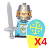 Medieval War Castle Militia American Civil War Soldiers Building Block Figure Soldier Weapon Infantry Knight Blacksmith Toy K147