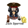 The Caribbean of Pirates Captain Jack Sparrow Gibbs Barbossa Imperial Soldier Bilther Figure Blocks Toys For Children