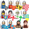 Military Building Blocks Medieval Anime Science Fiction Solider Figures Gifts Weapons Knight Legion Shields Helmet Mini Bricks