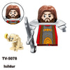 TV6410 MOC Medieval Knight Soldier Bricks Warrior Orc Armor Helmet Shield Mini Action Figures Building Blocks Kids Toys