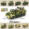 KV2 PanzerVI Sherman Military Tanks US Army Quan Guan WW2 War Weapon Soldier Figure Model Building Block Brick kid Children Toys