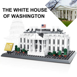 803PCS The White House Of Washington Building Blocks World Famous Architecture Bricks City Street View Toys Gifts For Kids