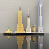 598PCS Architecture New York City Empire State Building Landmark Building Blocks 21028 Construction Bricks Toy Gift For Kid Boy