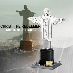 973PCS Christ the Redeemer Of Brazil Building Blocks Cristo Redentor World Famous Architecture Bricks Toys Gifts For Children