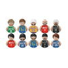 Kids 3D Family Figures Set Building Blocks City Worker Fireman Doctor Dolls Bricks Educational Toys For Children Birthday Gift