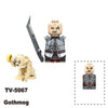 TV6410 MOC Medieval Knight Soldier Bricks Warrior Orc Armor Helmet Shield Mini Action Figures Building Blocks Kids Toys