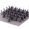 21pcs Medieval Dwarf Warrior Elves Knights lotr and Uruk-hai Orc Rohan Elves Warriors Sodier figures Building Brick Blocks Toys