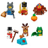 Animal Werewolf Snowman Nutcracker Green Dragon Man Anime Bricks Model Mini Action Figures Assembly Building Block Toys Gifts