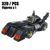 Hot Superhero Night Knight 1989 Batmobile Supercar Model Building Blocks Sets Classic Bat Motorcycle Chariot Toys Kids For Gifts