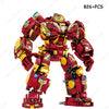 Superheroes Avengers Iron Man Hulkbuster Steel Mecha Action Figures Building Blocks Classic Movie Model Bricks Toys For Kid Gift