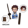 Japanese Anime Demon Slayer Samurai Tanjirou Nezuko Kyoujurou Giyuu Mini Building Blocks Bricks Dolls Action Figure Birthday Toy