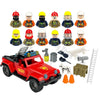 Mini City Action Figures Building Block Girl Driver Teacher Waiter Police Pirate Captain Different Characters Bricks MOC Toys