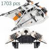 Hot Toys Star Wars 1703 PCS UCS Series star SnowSpeeder Building Blocks home decor 75144 Reproduce Blocks Present Gifts