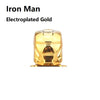 PG999 71001 Electroplate Plating Gold Chrome Mr. Mr Gold Building Blocks Action Figure Toys