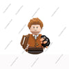 Hot Toys WM6040 Anime Building Blocks Harry Potter Dobby Cho Chang Ron Weasley Mini Action Toy Figures Bricks Toys Birthday Gift