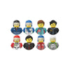 Kids 3D Family Figures Set Building Blocks City Worker Fireman Doctor Dolls Bricks Educational Toys For Children Birthday Gift