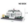 803PCS The White House Of Washington Building Blocks World Famous Architecture Bricks City Street View Toys Gifts For Kids