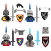 Military Building Blocks Medieval Solider Figures Knights of Jerusalem Crusades The War of Roses Legion War-horse Weapons Shield