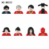 Kids 3D Family Figures Set Building Blocks City Worker Fireman Doctor Dolls Bricks Educational Toys For Children Birthday Gift