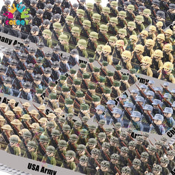 Kids Toys 24pcs/lot WW2 Military Soldier Building Blocks US UK Mini Action Figures Rifles Weapons Toys For Kids Christmas Gifts