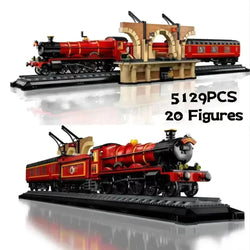 Collector's Edition 5129PCS 118CM Hogiwartsed Express Train Building Bricks Set with Minifigis Toys For Adults Gift