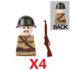 WWII Military Figure Building Blocks British German US Soviet Soldiers Map Rations Printed weapons 98K Bobosha Kid Gift Toy K127