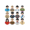 Kids 3D Family Figures Set Building Blocks City Worker Fireman Doctor Dolls Bricks Educational Toys For Children Birthday Gift