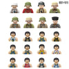 City Characters Action Figures Building Blocks Policeman Teacher Fireman Occupation Mini Figurine Dolls Bricks Set Children Toys