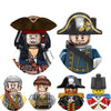 The Caribbean of Pirates Captain Jack Sparrow Gibbs Barbossa Imperial Soldier Bilther Figure Blocks Toys For Children