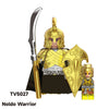 TV6410 MOC Medieval Knight Soldier Bricks Warrior Orc Armor Helmet Shield Mini Action Figures Building Blocks Kids Toys