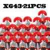 Medieval Military Roman Soldier Building Blocks Army Castle Teuton Knight Figures Lord Warrior Sword Weapons MOC Bricks Kits Toy