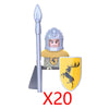 Military Building Blocks Medieval Anime Science Fiction Solider Figures Gifts Weapons Knight Legion Shields Helmet Mini Bricks